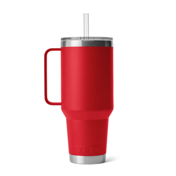 YETI termosa krūze ar vāku, kātu un salmiņu Rambler Straw Mug