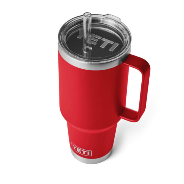 YETI termosa krūze ar vāku, kātu un salmiņu Rambler Straw Mug