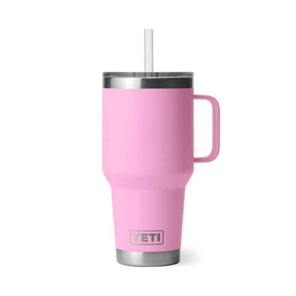 Кружка-термос YETI с крышкой, ножкой и соломинкой Rambler Straw Mug