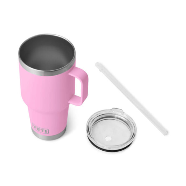Кружка-термос YETI с крышкой, ножкой и соломинкой Rambler Straw Mug