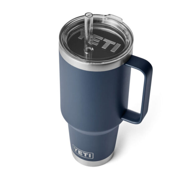 YETI termosa krūze ar vāku, kātu un salmiņu Rambler Straw Mug