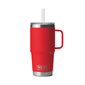 Кружка-термос YETI с крышкой, ножкой и соломинкой Rambler Straw Mug
