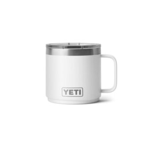 YETI Кружка Rambler Mug 2.0 414 мл с крышкой и ручкой (белый)