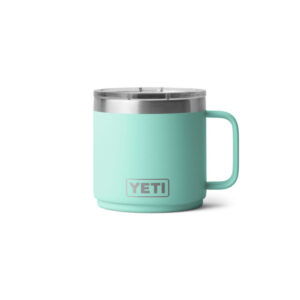 YETI Кружка Rambler Mug 2.0 414 мл (неоновый светло-зеленый) с крышкой и ручкой