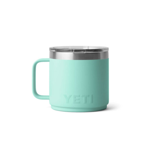 YETI Кружка Rambler Mug 2.0 414 мл (неоновый светло-зеленый) с крышкой и ручкой